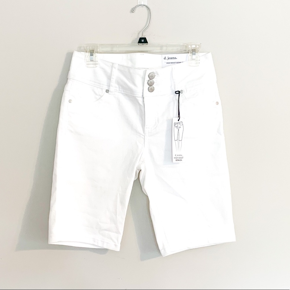 NWT d. Jeans High-Waisted Bermuda Shorts